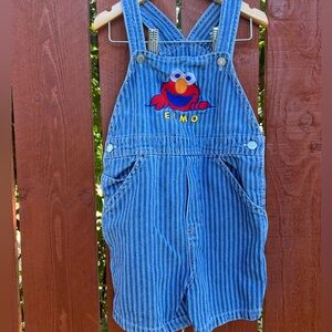 Y2K Elmo shortalls
